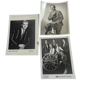 Herold White‎ Show VTG 60s 70s Country Rockabilly Music Singer 8x10 Press Photos